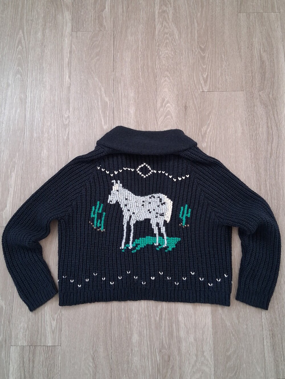 The Great Equestrian Lodge Cardigan In Navy - Picture 13 of 16